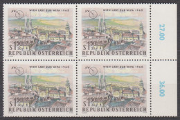 1964 , Internationale Briefmarkenausstellung WIPA 1965 , Wien ( Mi.Nr.: 1165 ) (5) 4-er Block Postfrisch ** - Unused Stamps