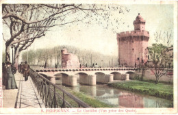 FR66 PERPIGNAN - Paulin Boutet 9 - Le Castillet - La Préfecture Vue Prise Des Quais - Belle - Perpignan