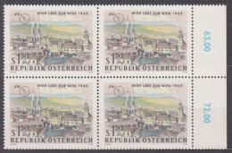 1964 , Internationale Briefmarkenausstellung WIPA 1965 , Wien ( Mi.Nr.: 1165 ) (7) 4-er Block Postfrisch ** - Nuovi