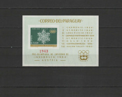 Paraguay 1963 Olympic Winter Games S/s Imperf. MNH -scarce- - Inverno1964: Innsbruck