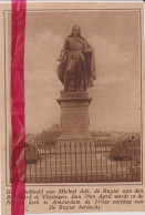 Vlissingen - Standbeeld Michiel De Ruyter  - Orig. Knipsel Coupure Tijdschrift Magazine - 1926 - Zonder Classificatie