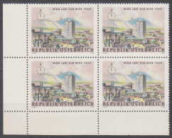 1964 , Internationale Briefmarkenausstellung WIPA 1965 , Wien ( Mi.Nr.: 1166 ) (3) 4-er Block Postfrisch ** - Unused Stamps