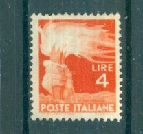 ITALIE - N°492 Oblitéré - Série Courante. Democratica. - 1946-60: Gebraucht