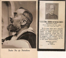 (S).Santino Di Mons. Lodovico Gavotti + Cartolina P.Pio Viaggiata (122-a18) - Santos