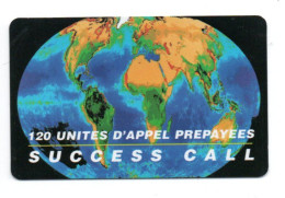 Mappemonde Terre Success Call Carte Prépayée France Card  Karte (K 432) - Autres & Non Classés
