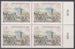 1964 , Internationale Briefmarkenausstellung WIPA 1965 , Wien ( Mi.Nr.: 1166 ) (6) 4-er Block Postfrisch ** - Unused Stamps