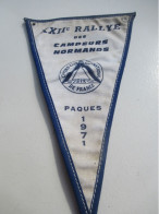 Fanion Souvenir/XX IIème Rallye Des Campeurs Normands / Le BEC HELLOUIN, Eure/Pâques 1971 /CIF / 1971      DFA79 - Drapeaux