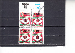 ITALIA  1989 - Sassone  1876° (quartina) - Unione Interparlamentare - 1981-90: Used