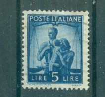 ITALIE - N°493 Oblitéré - Série Courante. Democratica. - 1946-60: Afgestempeld