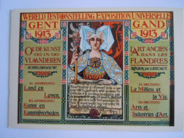 Affiche Wereld Tentoonstelling Gent Exposition Universelle Gand 1913 A Falmignoul, Musée De La Petite Reine (704) - Gent