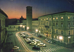 RIETI, LAZIO, SQUARE, TOWER, ARCHITECTURE, CARS, ITALY, POSTCARD - Rieti