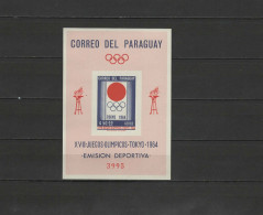 Paraguay 1964 Olympic Games Tokyo S/s Imperf. MNH - Sommer 1964: Tokio