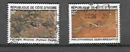 0IMBRE OBLITERE DE COTE D'IVOIRE DE 1995 N° MICHEL 1135/36 - Ivoorkust (1960-...)