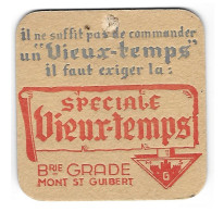 18a Brie. Grade Mont St Guibert Spéciale VieuxTemps  (gaatje) - Beer Mats