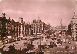 Postcard Portugal Porto Praca Da Liberdade - Andere & Zonder Classificatie