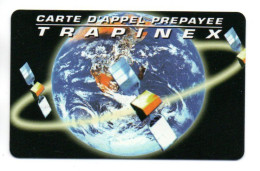 Satellite Mappemonde Terre Carte Prépayée Trapinex  France Card  Karte (K 433) - Andere & Zonder Classificatie