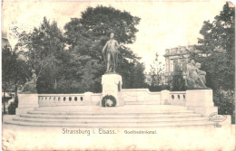 CPA Carte Postale France Strassburg I. Elsass Goethedenkmal 1910  VM81020 - Strasbourg