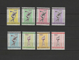Paraguay 1962 Olympic Summer Games Set Of 8 MNH - Ete 1964: Tokyo