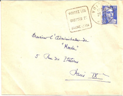 7A----39 VOITEUR Daguin Thème Grottes Gandon - Mechanical Postmarks (Advertisement)