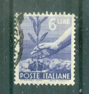 ITALIE - N°494 Oblitéré - Série Courante. Democratica. - 1946-60: Usati