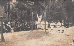 RETHEL (Ardennes) - Concours De Gymnastique - Barre Fixe - Carte-Photo A. Wilmet, écrit (2 Scans) - Rethel