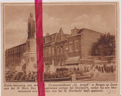 Bergen Op Zoom - Hulde Gymnastiekbond Aan H Hart Monument - Orig. Knipsel Coupure Tijdschrift Magazine - 1926 - Unclassified