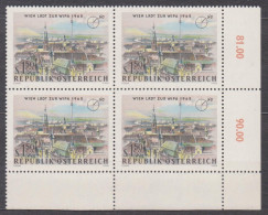 1964 , Internationale Briefmarkenausstellung WIPA 1965 , Wien ( Mi.Nr.: 1167 ) (4) 4-er Block Postfrisch ** - Unused Stamps