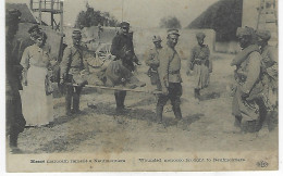 MILITARIA - Blesse Marocain Ramene A Neufmontiers ( Guerre 1914 - 1918 ) - Wounded Morocco Brought ToNeufmontiers - Weltkrieg 1914-18