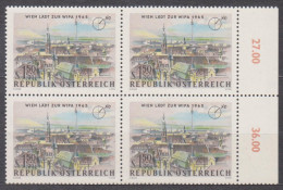 1964 , Internationale Briefmarkenausstellung WIPA 1965 , Wien ( Mi.Nr.: 1167 ) (5) 4-er Block Postfrisch ** - Unused Stamps