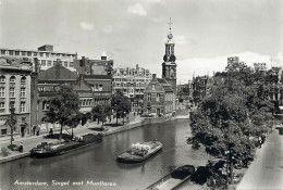 Postcard Netherlands Amsterdam Singel With Mint Tower - Amsterdam