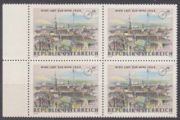 1964 , Internationale Briefmarkenausstellung WIPA 1965 , Wien ( Mi.Nr.: 1167 ) (8) 4-er Block Postfrisch ** - Nuevos