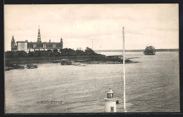 AK Kronborg, Schloss, Segelschiff  - Dinamarca