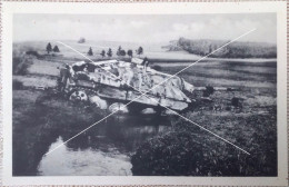 MARENWEZ WARDIN WW2 Petit Tank Allemand Embourbé Dans Le Saiwez CP édit Séminaire à Bastogne - Bastenaken