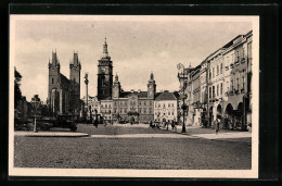 AK Königgrätz, Grosser Platz, Kirche  - Tchéquie