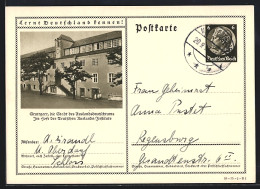 AK Stuttgart, Deutsches Auslands-Institut, Ganzsache Lernt Deutschland Kennen  - Cartes Postales