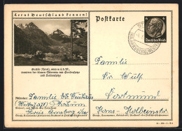 AK Galtür /Tirol, Ortsansicht Mit Gorsenspitze Und Ballunspitze, Ganzsache Lernt Deutschland Kennen  - Briefkaarten