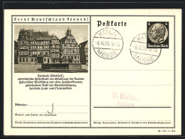 AK Butzbach /Oberhess., Marktplatz, Ganzsache Lernt Deutschland Kennen  - Postkarten
