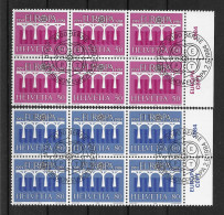 Schweiz 1984 Europa/Cept Mi.Nr. 1270/71 Kpl. 4er Blocksatz Gestempelt - Gebraucht