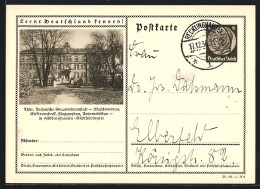 AK Hildburghausen /Thür., Technische Staatslehranstalt Maschinenbau, Ganzsache Lernt Deutschland Kennen  - Briefkaarten
