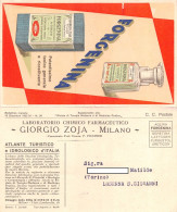 014678 "LABORATORIO CHIMICO FARMACEUTICO GIORGIO ZOJA - MILANO - GOCCE FORGENINA - BOLLETTINO MENSILE 1932"  PUBBLIC. - Werbung