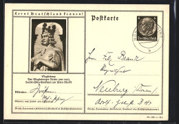 AK Magdeburg, Magdeburger Reiter, Ganzsache Lernt Deutschland Kennen  - Briefkaarten