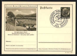 AK Bad Hönningen /Rhein, Thermal-Schwimmbad, Ganzsache Lernt Deutschland Kennen  - Postcards