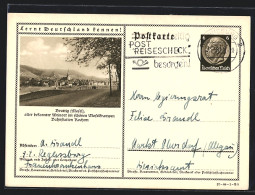 AK Bruttig /Mosel, Ortsansicht, Ganzsache Lernt Deutschland Kennen  - Briefkaarten