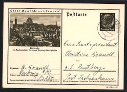 AK Kattowitz, Ortspartie, Ganzsache Lernt Deutschland Kennen  - Postcards