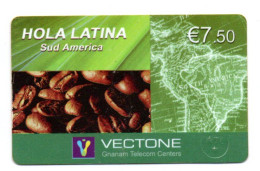 Café Coffee Carte Prépayée Vectone   France - Sud America Card  Karte (K 435) - Sonstige & Ohne Zuordnung