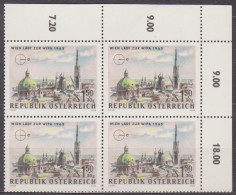 1964 , Internationale Briefmarkenausstellung WIPA 1965 , Wien ( Mi.Nr.: 1168 ) (2) 4-er Block Postfrisch ** - Nuevos