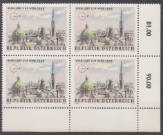1964 , Internationale Briefmarkenausstellung WIPA 1965 , Wien ( Mi.Nr.: 1168 ) (4) 4-er Block Postfrisch ** - Unused Stamps