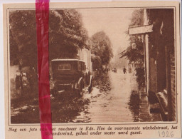 Ede - Watersnood Na Noodweer - Orig. Knipsel Coupure Tijdschrift Magazine - 1926 - Unclassified