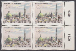 1964 , Internationale Briefmarkenausstellung WIPA 1965 , Wien ( Mi.Nr.: 1168 ) (6) 4-er Block Postfrisch ** - Unused Stamps