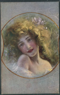 Jeune Femme En Médaillon - Décor Art-Nouveau - Très Belle - Palpiti - N°6493 Serie 1029-1 - Guerinoni